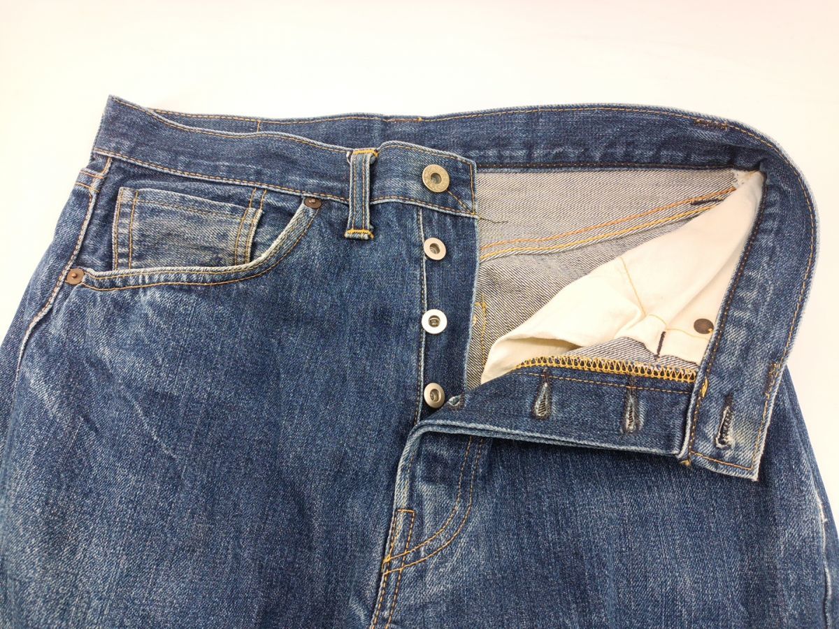 LEVI’S 501XX ジーンズ ブルー SIZE 76cm(W30) 2000年製 555 バレンシアガ工場 米国製 BIGE デニム リーバイス ◆3109/宮竹店_画像3