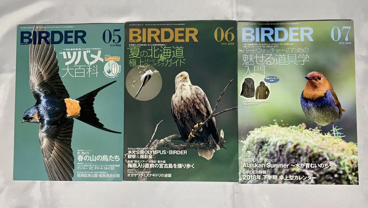  used book@BIRDER bar da-14 pcs. set bird-watching * magazine magazine wild bird 