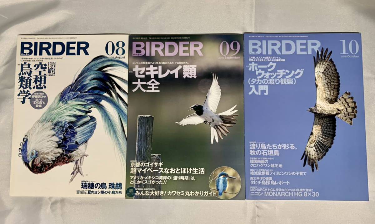  used book@BIRDER bar da-14 pcs. set bird-watching * magazine magazine wild bird 