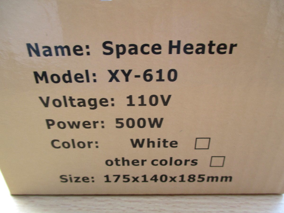 *Space Heater XY-610 ceramic fan heater Open and warm without waiting* small size . powerful & energy conservation 1,391 jpy 