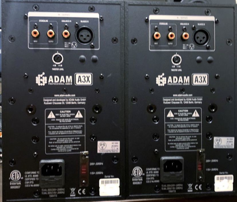 ADAM Audio モニタースピーカーA3X ペア