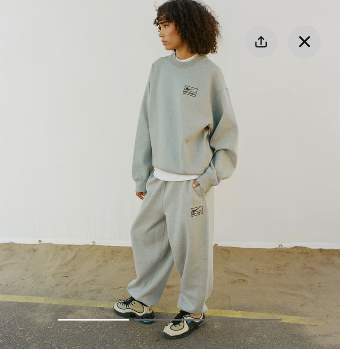 Lサイズ】ステューシー×ナイキStussy x Nikeスウェットパンツ-