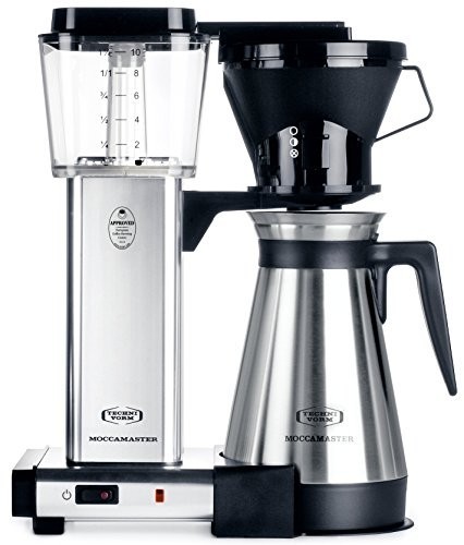 サーマルカラフとMoccamaster KBT 10カップコーヒーブリューワー、ポリッシ家庭用電化製品