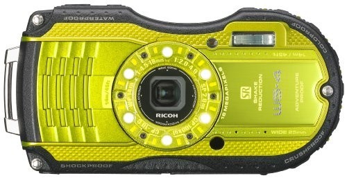 RICOH 防水デジタルカメラ RICOH WG-4 ライムイエロー 防水14m耐ショック2.