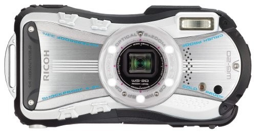 RICOH 防水デジタルカメラ RICOH WG-20 ホワイト 防水10m耐ショック1.5m耐_画像1