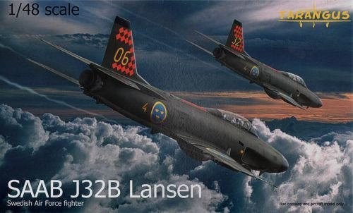 タラングス 1/48 サーブ J32B ランセン 戦闘機 プラモデル