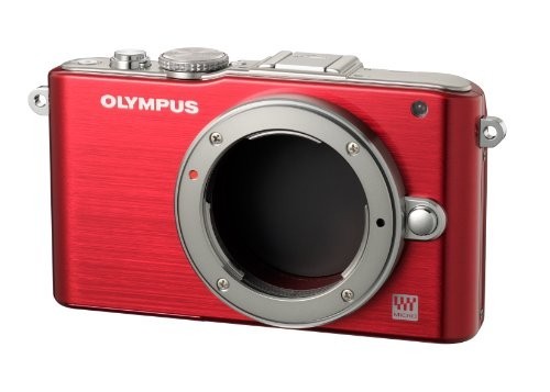 OLYMPUS ミラーレス一眼 PEN Lite E-PL3 ボディ レッド E-PL3 BODY RED_画像1