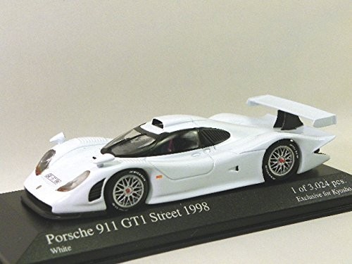 1/43 京商特注 ポルシェ911 GT1 ストリート 1998 (ホワイト)_画像1