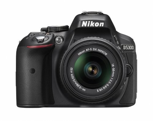 Nikon デジタル一眼レフカメラ D5300 18-55mm VR II レンズキット ブラック_画像1