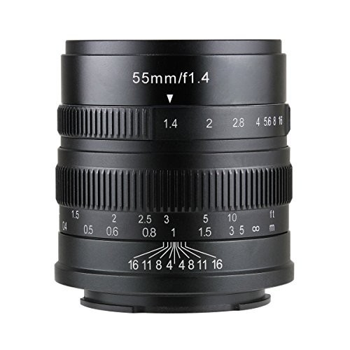 七工匠 7artisans 単焦点レンズ 55mm F1.4 (ライカL（バヨネット）, ブラッ_画像1