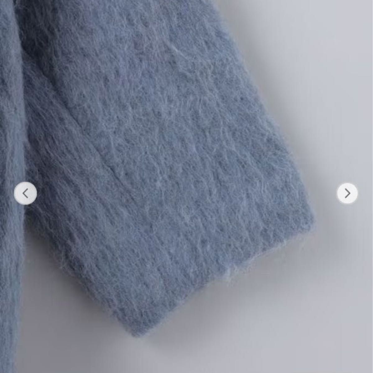 美品】6 ROKU ロクSHAGGY SHAWL COLLAR COATコート ブルー | alfasaac.com