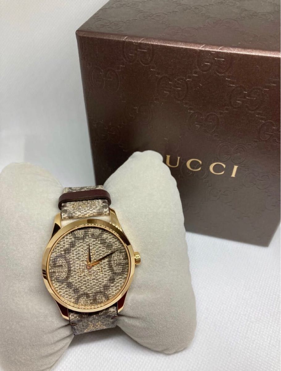 GUCCI G-timeless ミディアムウォッチ　YA1264068A bee 蜂　タイムレスウォッチ　腕時計 未使用品