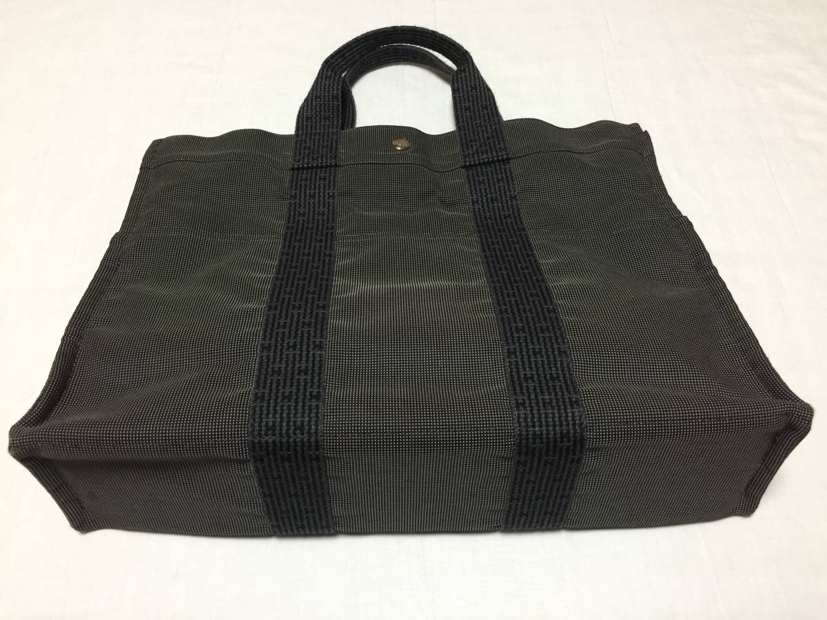 HERMES】エルメス 本物・極美品 エールライン トートバッグ MM グレー