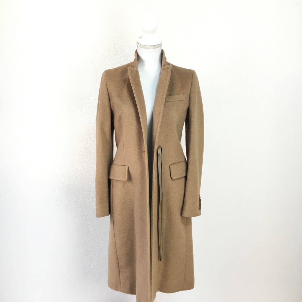 美品　白タグ　MaxMara マックスマーラ　キャメル100% コート　送料無料　クリーニング済_画像4