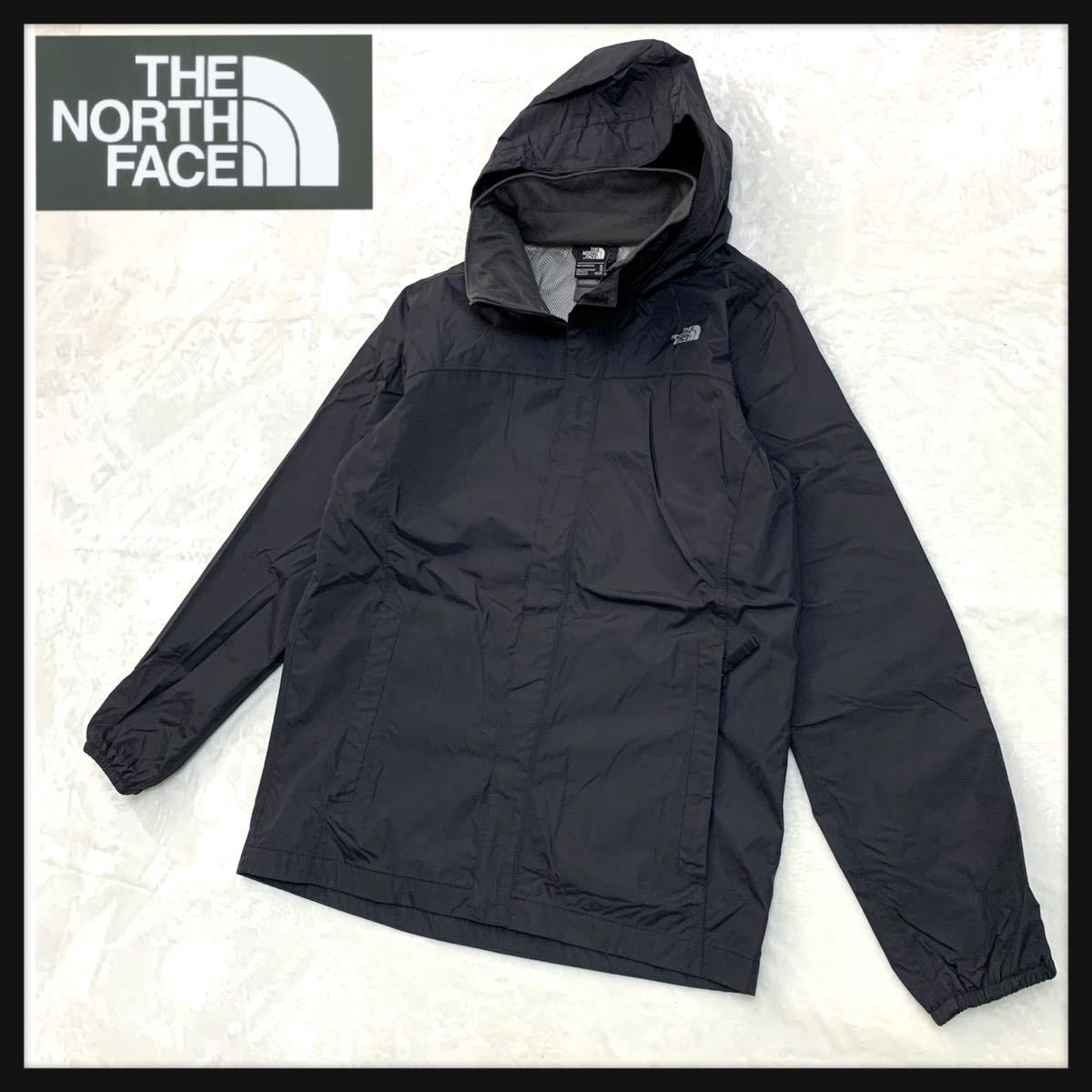 【美品】THE NORTH FACE ノースフェイス ナイロンジャケット マウンテンパーカー EXPLORING HYVENT 収納フード US規格