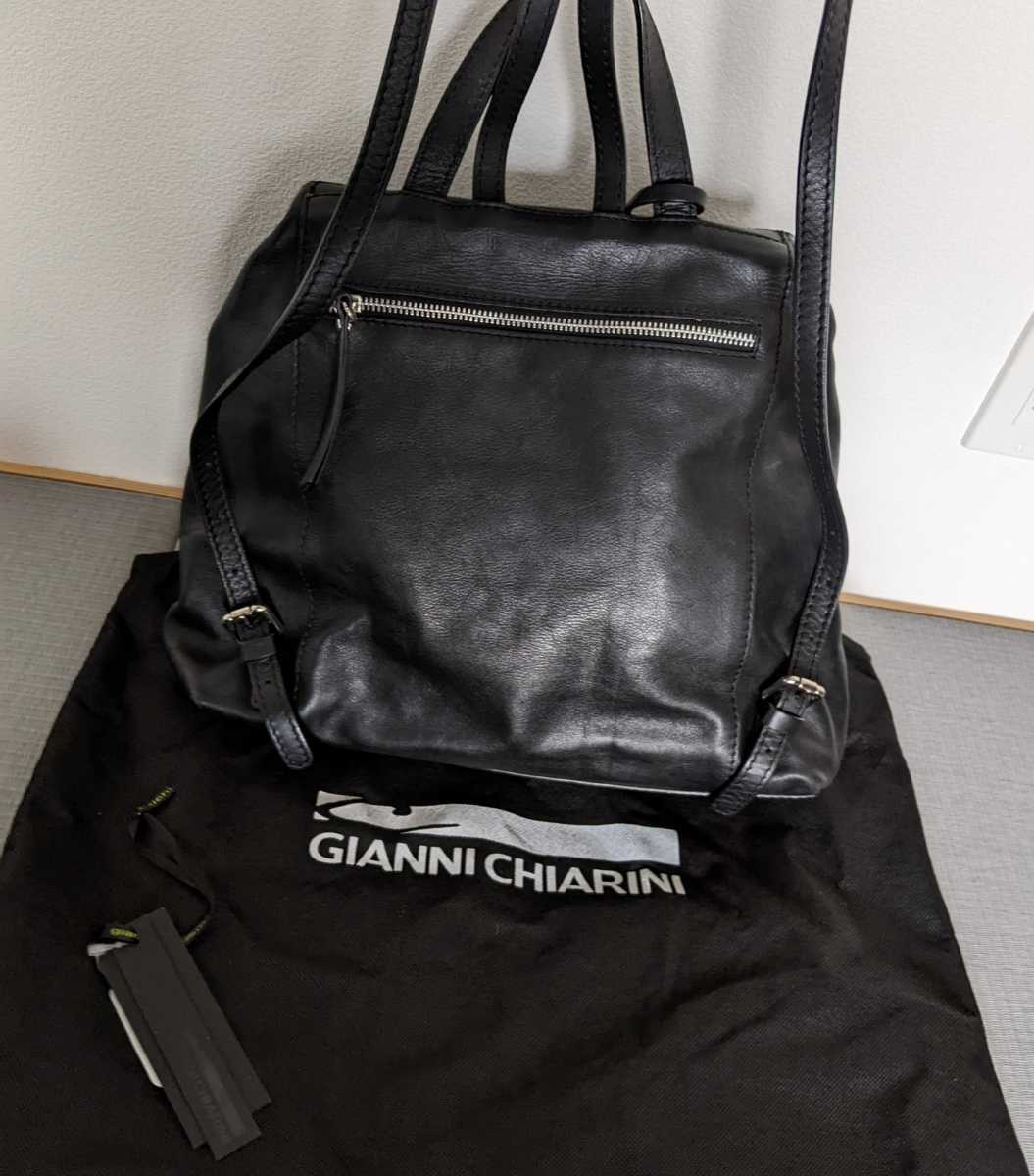 新品同様 GIANNI CHIARINI リュック イタリア製 バッグ バックパック_画像6