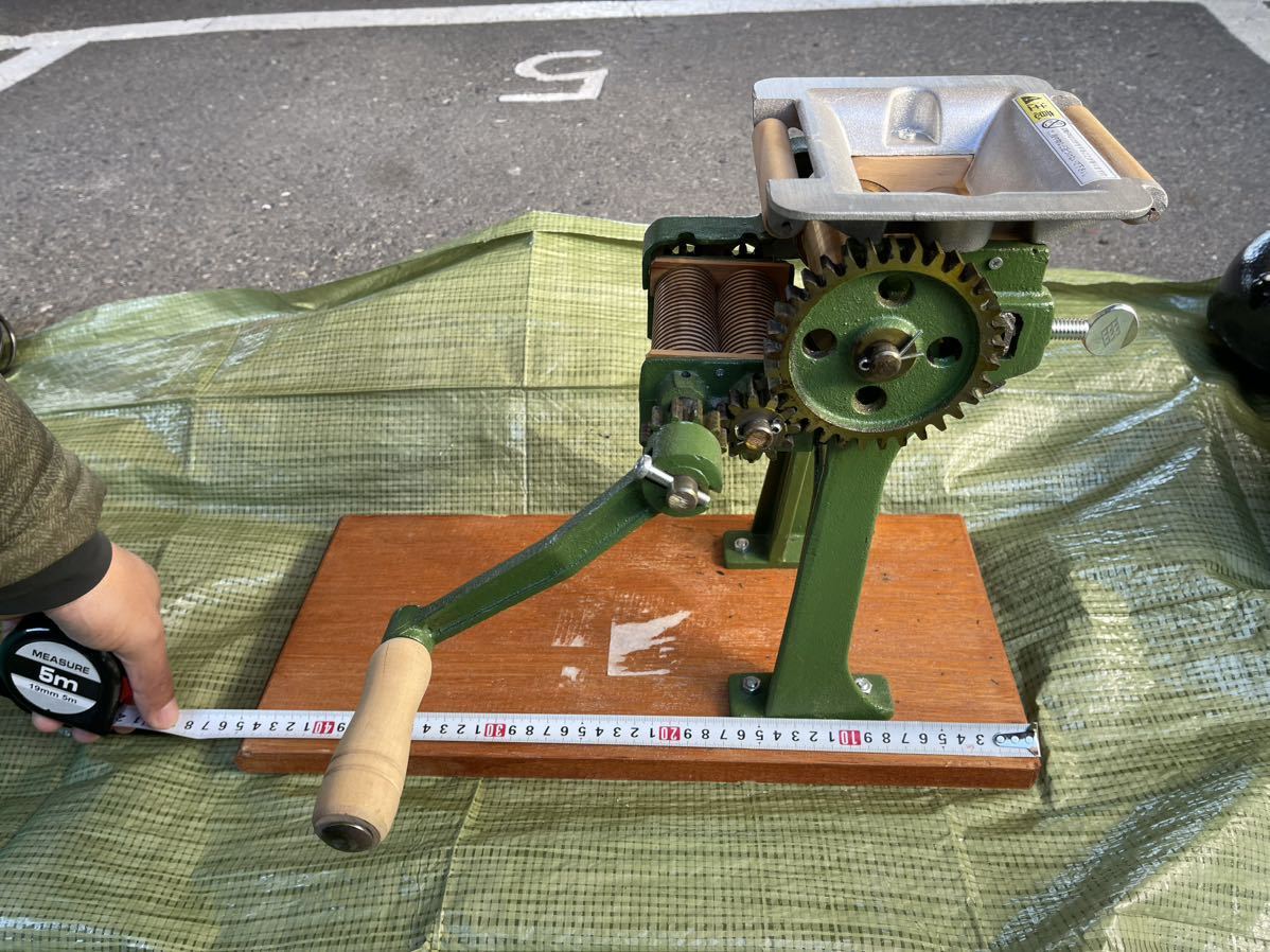 整備済み 動作スムース♪ 小野式製麺機1号型 2.2mm&6.3mm 両刃タイプ-