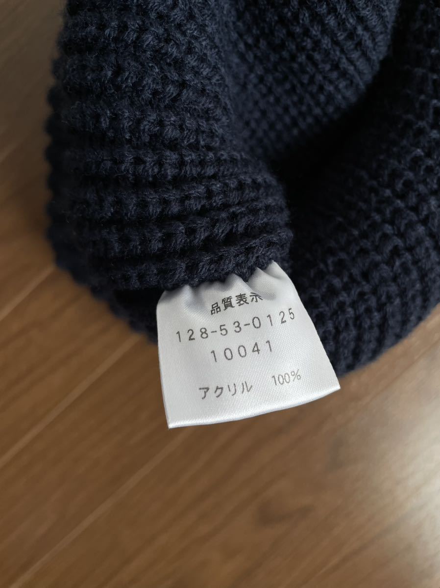 SHIPS JET BLUE made in JAPAN NAVY シップス ニット帽 ネイビー ニットキャップ ビーニー 厚手ウール WOOL 日本製_画像5