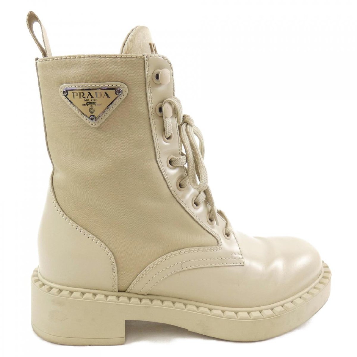 ー品販売 美品 プラダ PRADA 36.5 ブーツ 定番ブーツ 36.5 23.5cm