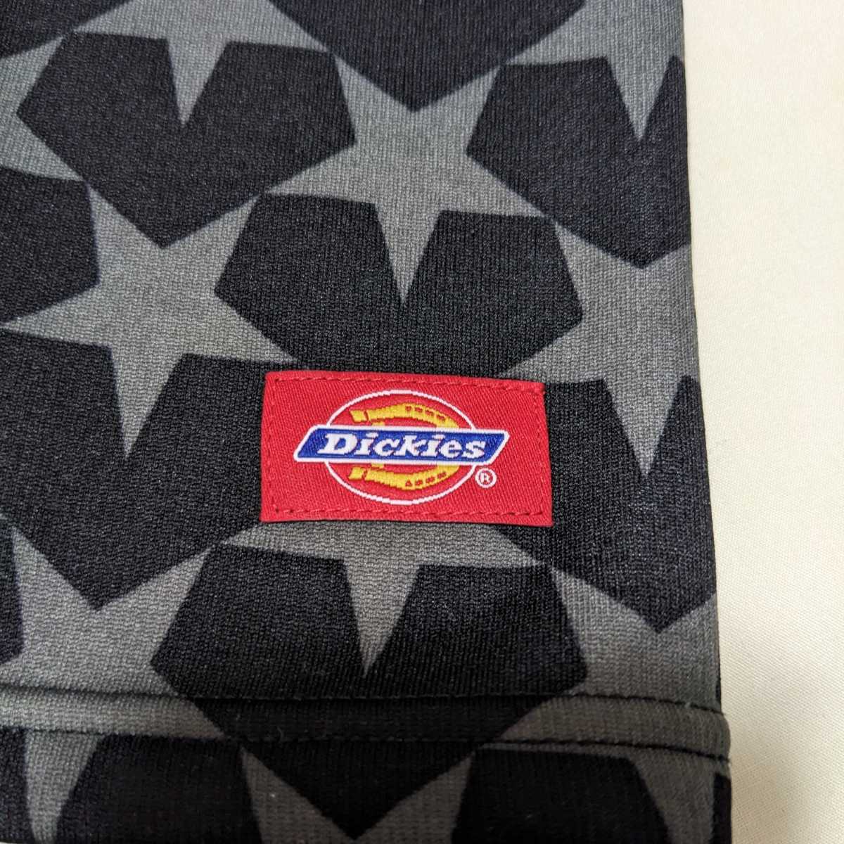 +PP10 Dickies ディッキーズ メンズ L 長袖 Tシャツ カットソー 黒 星 総柄 裏起毛 あったか 防寒_画像7