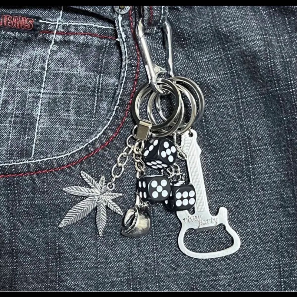 カラビナ ストリート キーチェーン キーリング クロムハーツ キーホルダー ストリート supreme STUSSY HUF