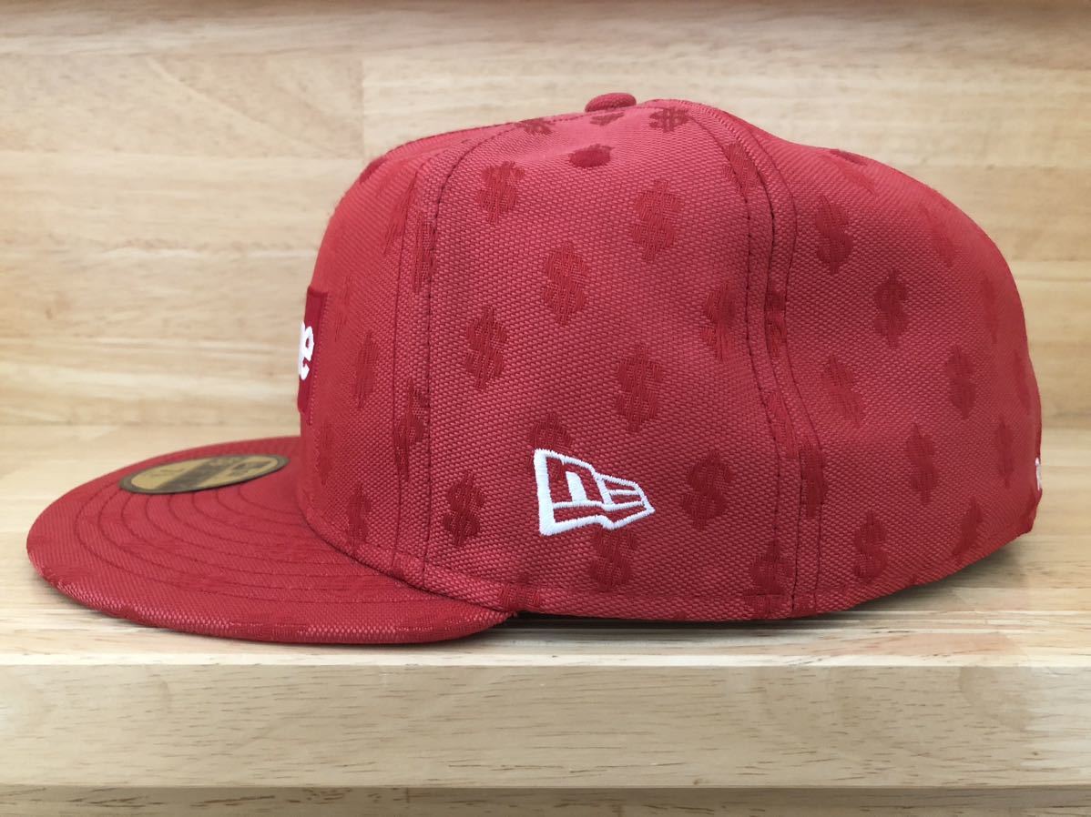 Supreme BoxLogo MONOGRAM NEW ERA CAP シュプリーム ニューエラキャップ ボックスロゴ モノグラム レッド 赤　7 5/8 60.6cm 59fifty