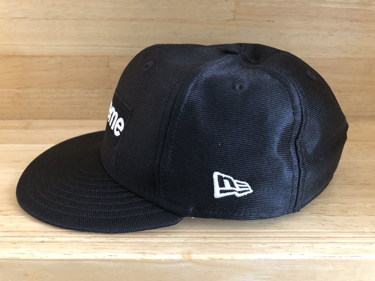 Supreme Dazzle BoxLogo NEW ERA CAP シュプリーム ニューエラキャップ ボックスロゴ 黒 ポリエステル　7 1/2 59.6cm 59fifty ダズル