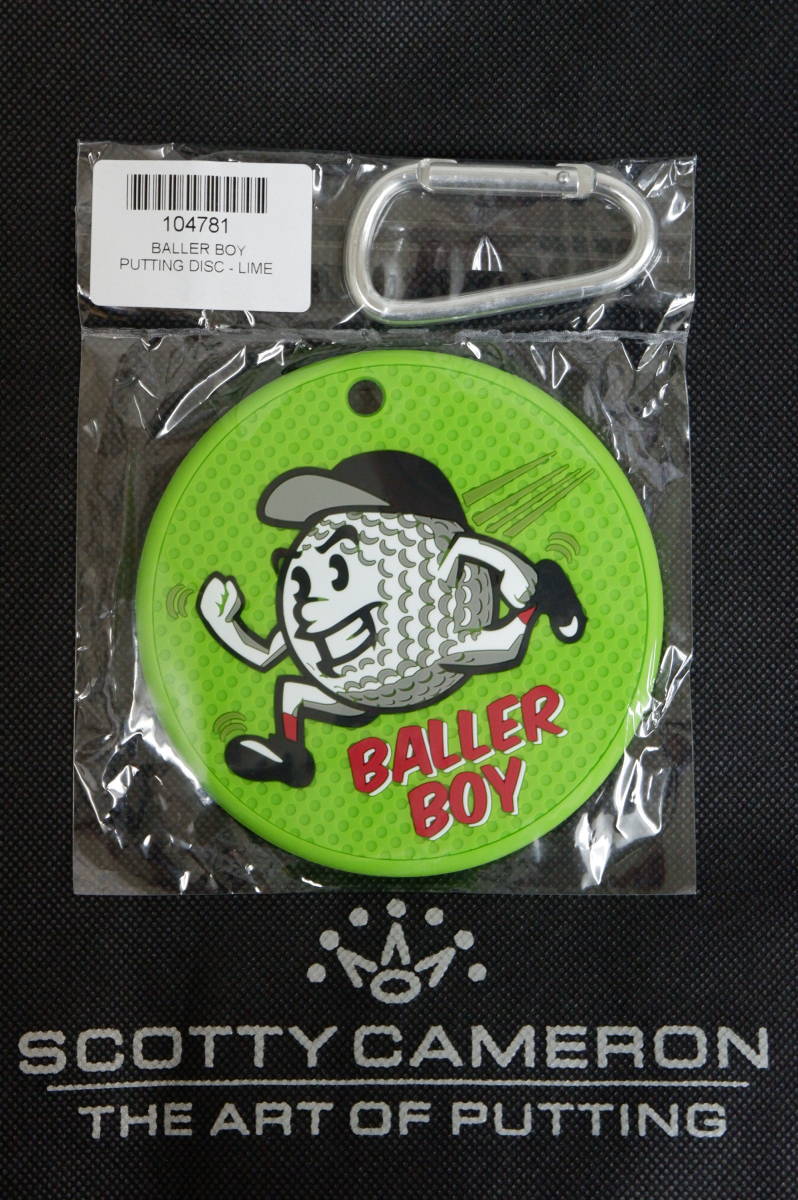 スコッティ・キャメロン Scotty Cameron - Putting Disk - Baller Boy - Lime バッグ タグ パッティングディスク 新品の画像3