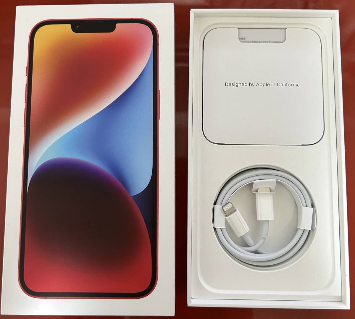 ヤフオク! - iPhone 14 Plus 128GB (RED) 箱の...
