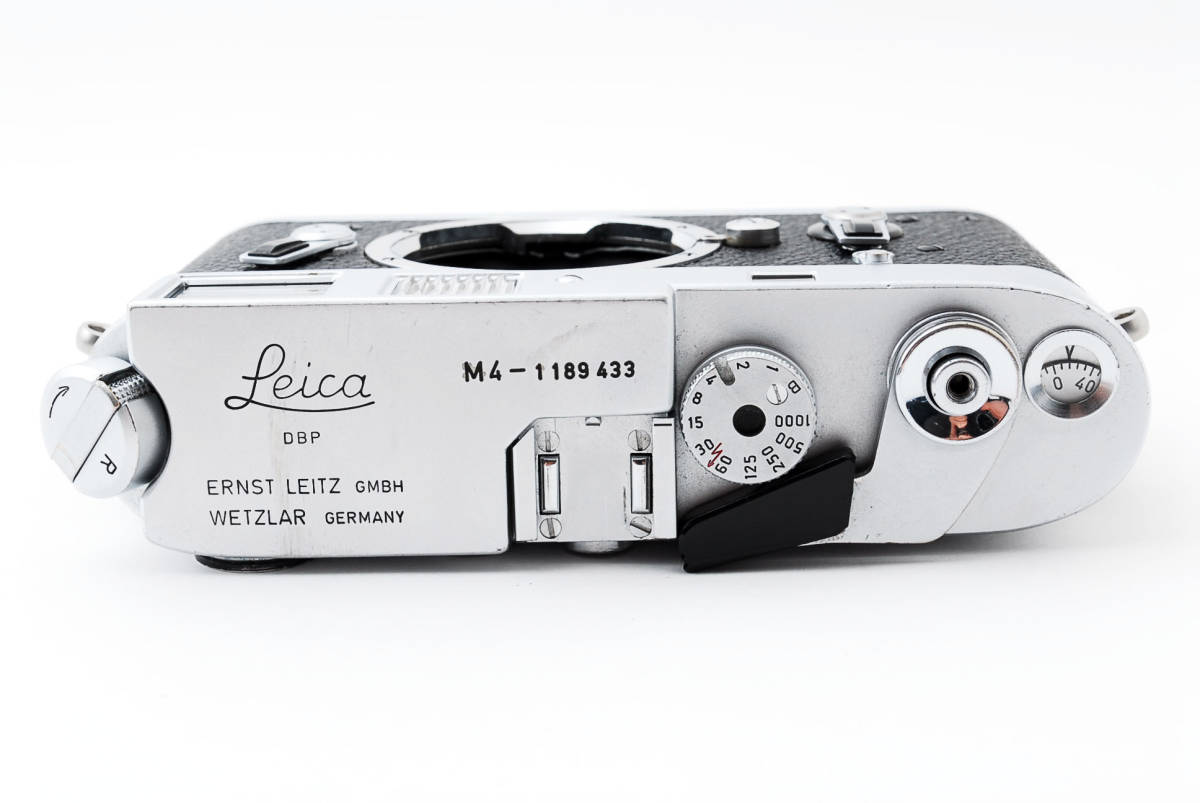 Leica M4 シルバー ボディ ライカ レンジファインダー フィルムカメラ [良品] #1141346