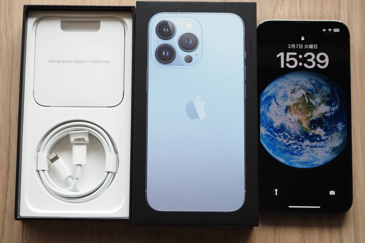 香港版iPhone 13Pro 256GB シエラブルーSIMフリーA2639 極(iPhone ...