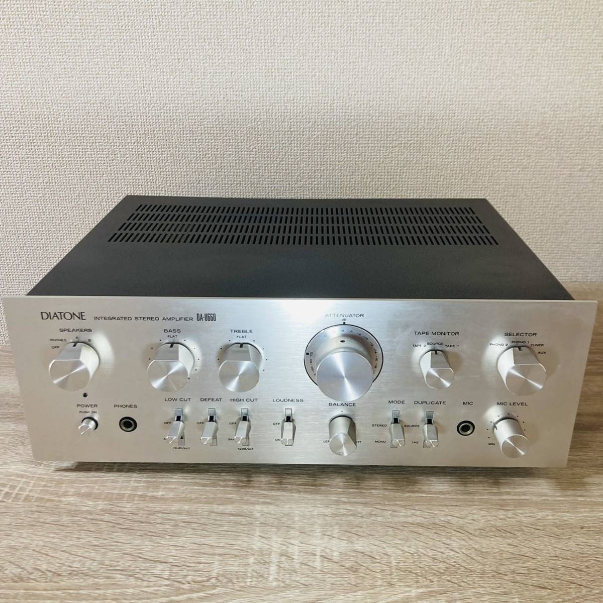 新作/公式 DIATONE プリメインアンプ DA-U660 ビンテージ レトロ 希少