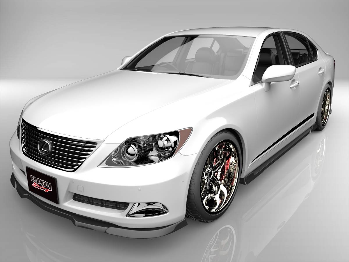 LS600hl LS460l レクサス LS 前期型 フロントアンダースポイラー エアロパーツ_画像2