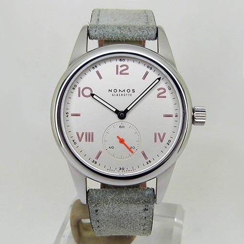  б/у прекрасный товар Nomos [NOMOS] CL1A1W2CP Club campus ручной завод 