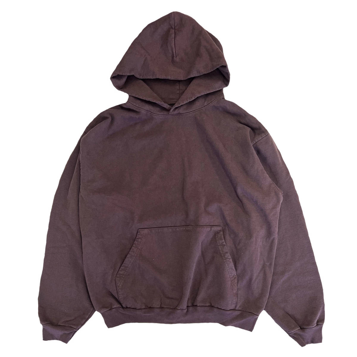 LOS ANGELES APPAREL ロサンゼルスアパレル スウェット フーディ チョコレート Lサイズ 14oz Garment Dye MADE IN USA アメリカ製 パーカー_画像1