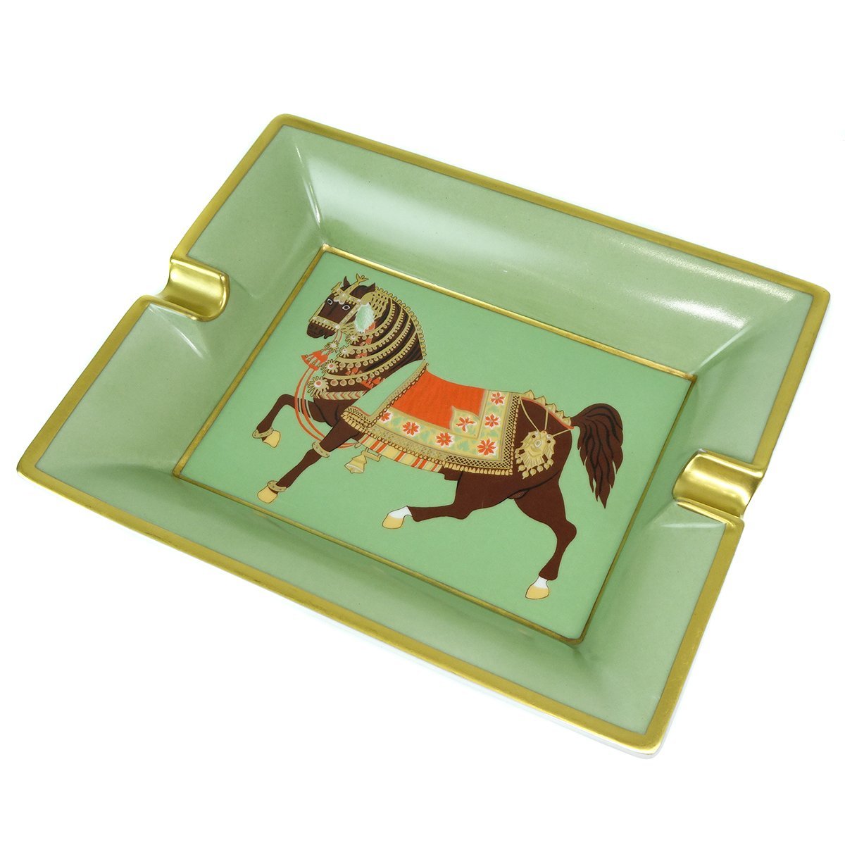 ☆Z1288 美品 エルメス 灰皿 アッシュトレイ 小物入れ 食器 馬柄