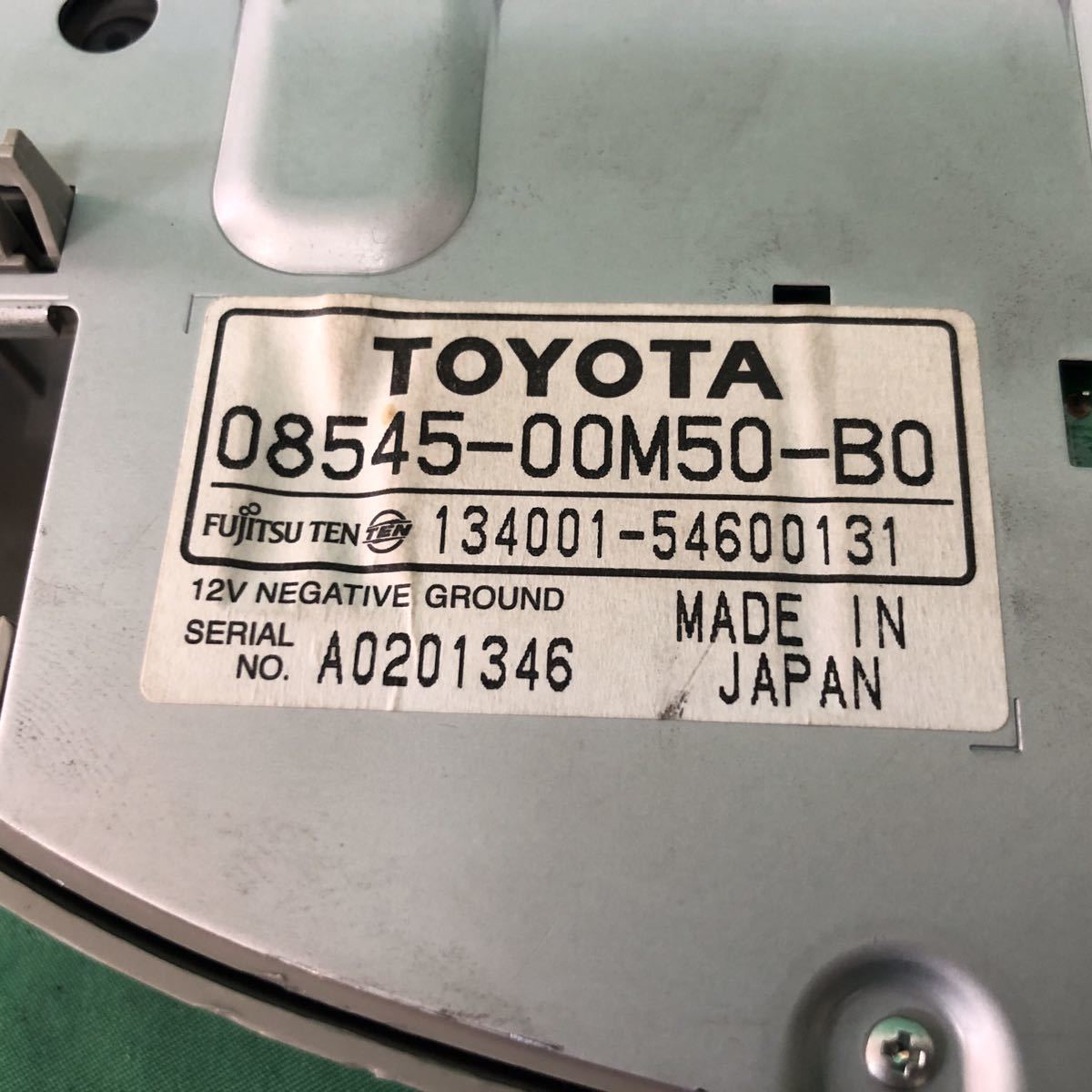 KA320 中古 トヨタ エスティマ ACR50W 平成20年4月 純正 FUJITSU TEN フリップダウンモニター 08545-00M50-B0 9インチ 本体のみ 動作保証_画像8