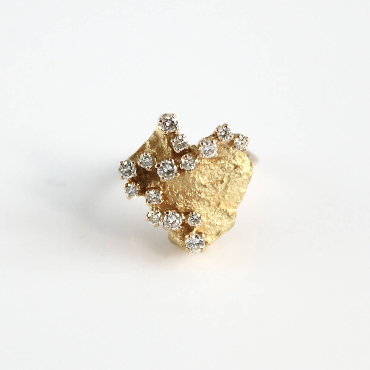 K18YG ダイヤ リング 指輪 gold diamond ring 0.843ct 9.3g