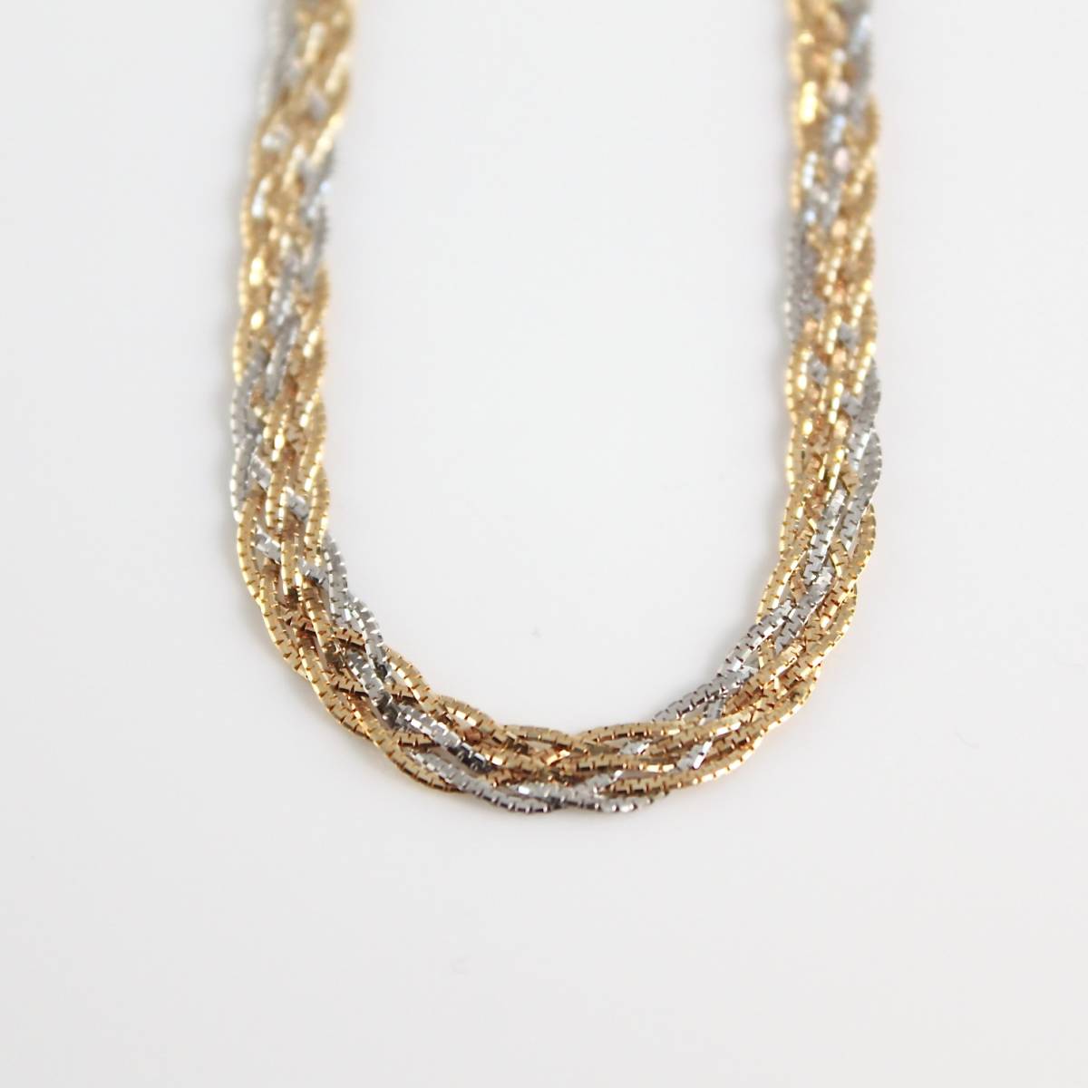 2022年製 新品】 K18YG プラチナ デザインネックレス gold Pt necklace