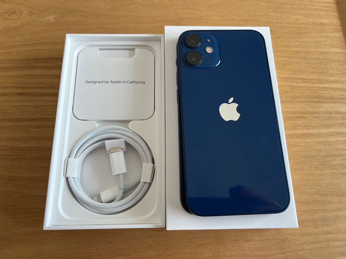 美品】 SIMフリー iPhone 12 mini 128GB ブルー スマホ スマホ www