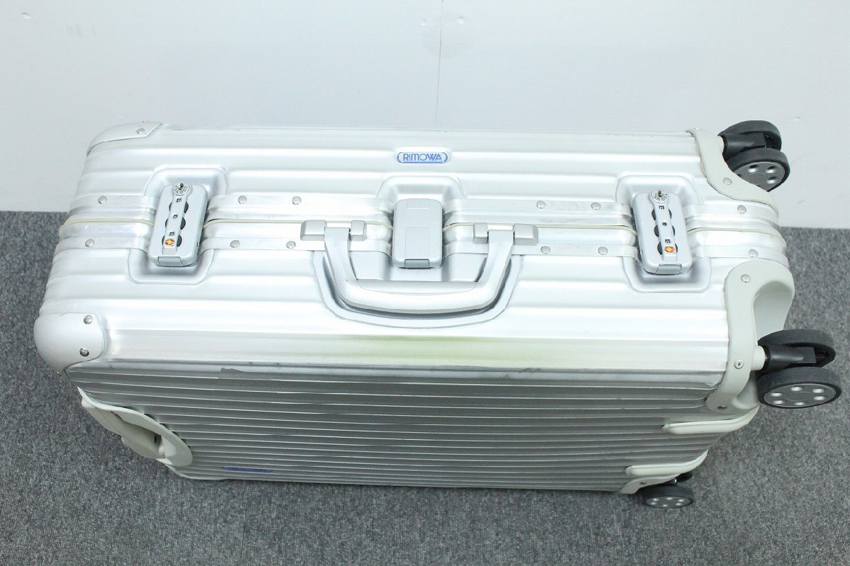 【1円～】美品 RIMOWA リモワ TOPAS トパーズ Multiwheel マルチホイール スーツケース 9326300801296 4輪 64L TSAロック 2-F006/1/160_画像4