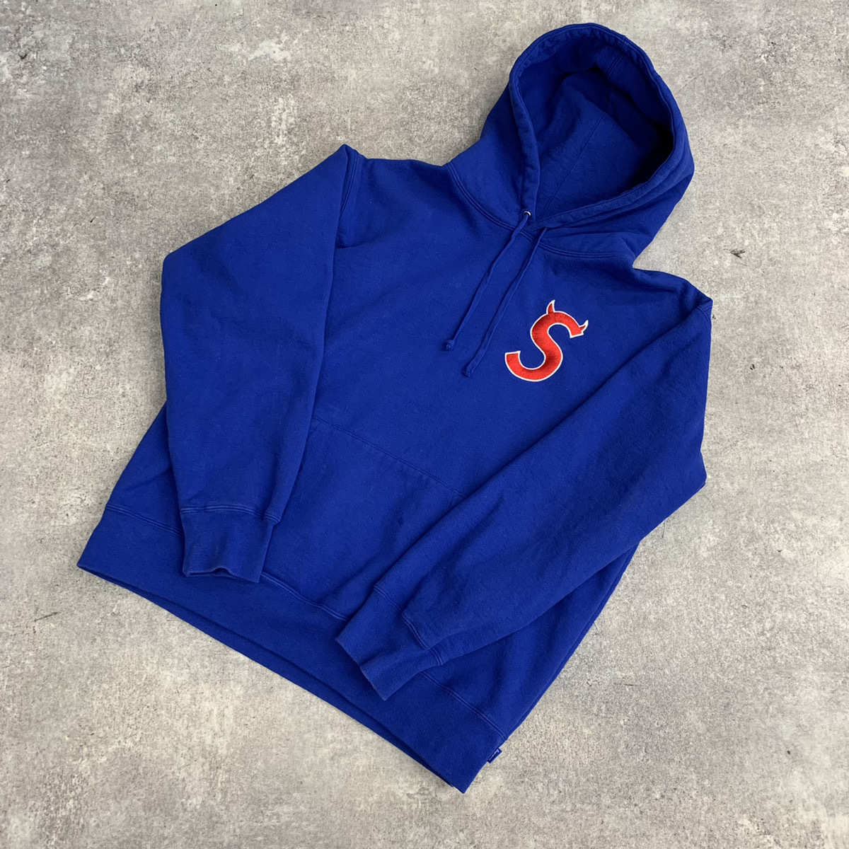 ☆Supreme シュプリーム 22AW S Logo Hooded Sweatshirt S ロゴ フーデッド スウェットシャツ パーカー  プルオーバー Royal ロイヤル 104