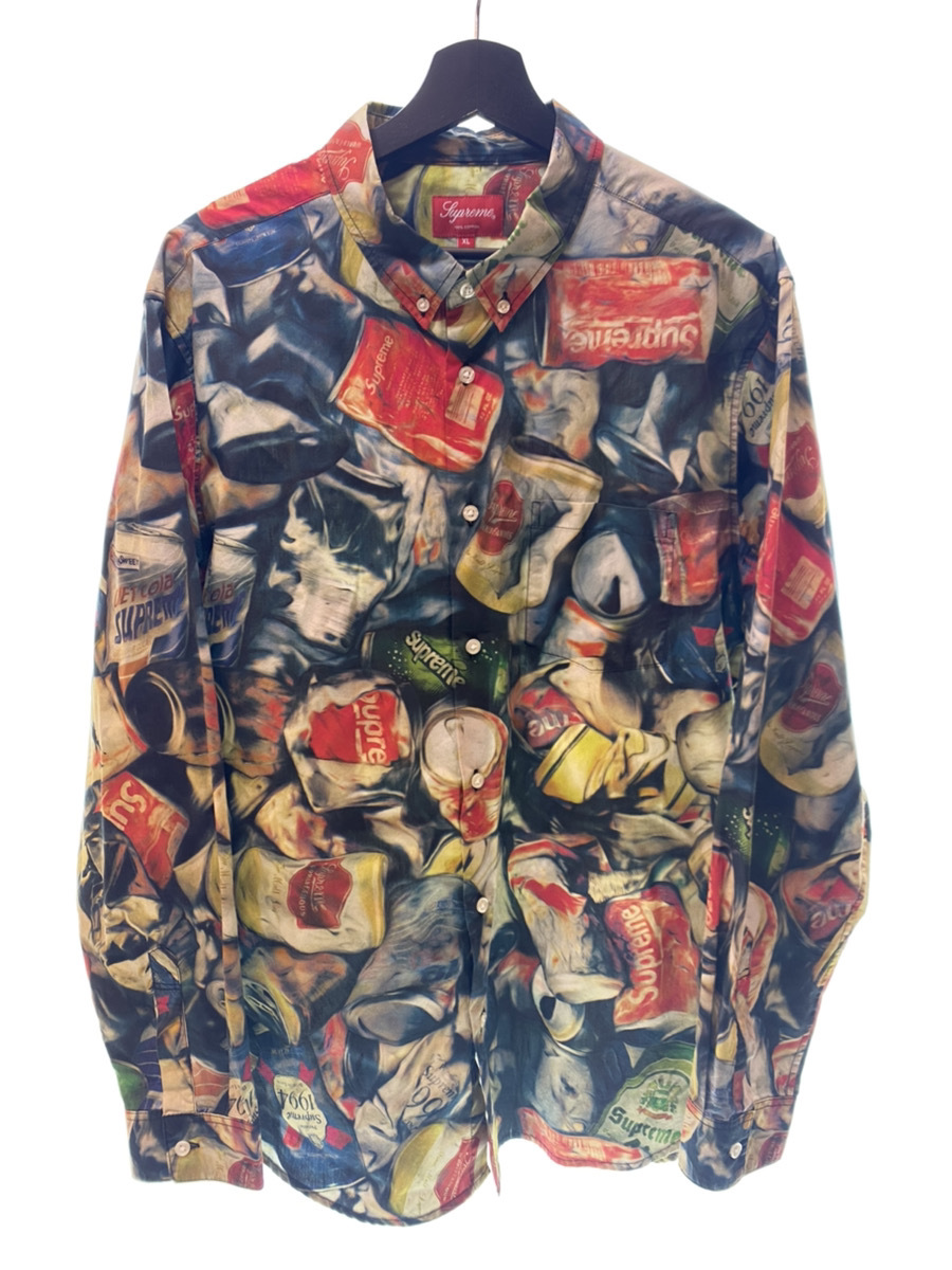 ブティック SUPREME シュプリーム 21SS Cans Shirt 総柄 ボタンダウン