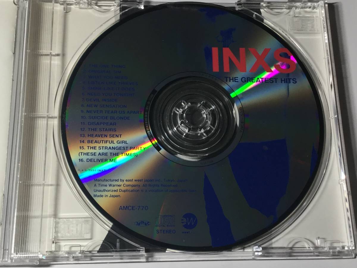デジタル・リマスター国内盤CDベスト16曲/INXS/インエクセス/グレイテスト・ヒッツ ♪ホワット・ユー・ニード 送料¥180_画像7
