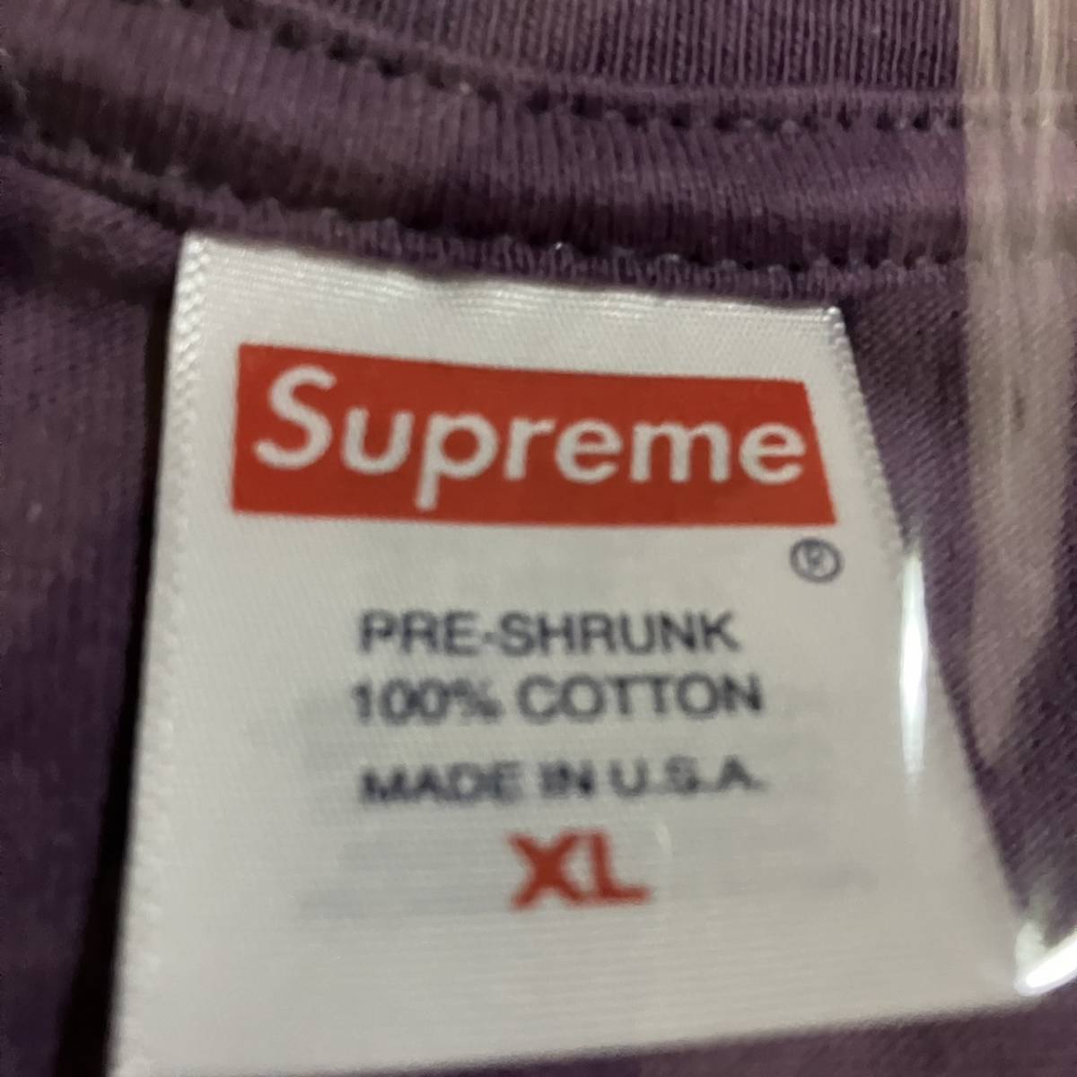 【即決 / 送料無料】サイズXL◆Supreme tonal box logo tee dusty purple Tシャツ パープル ボックスロゴ シュプリーム_画像3