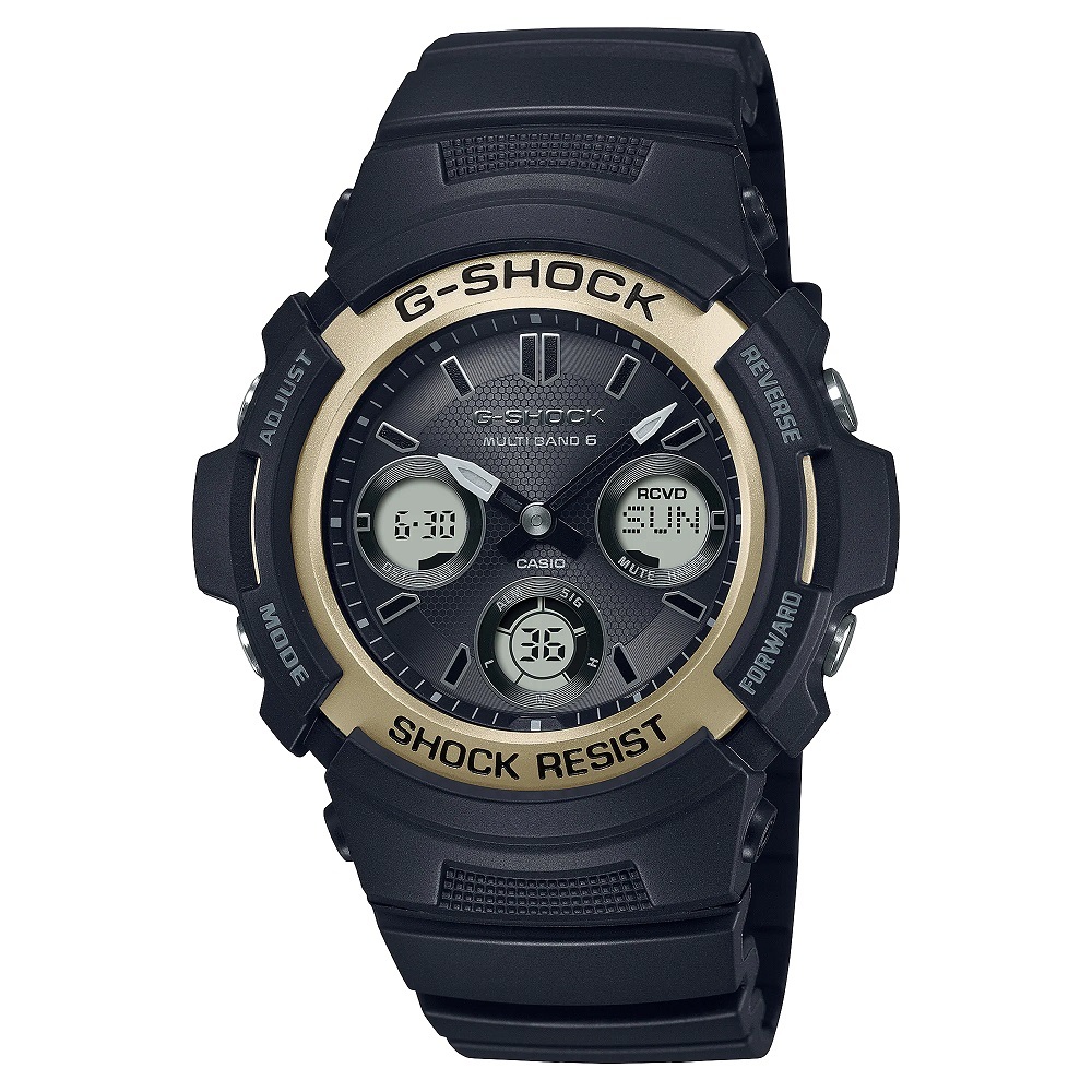 カシオCASIO G-SHOCK Gショック ジーショック 電波 タフソーラー デジタル ファイアー・パッケージ AWG-M100SF-1A6JR【国内正規品】