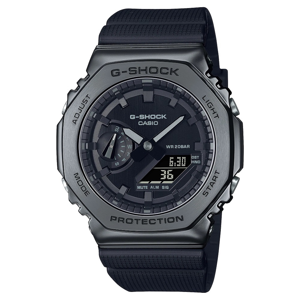 カシオCASIO G-SHOCK Gショック ジーショック Newデジタル アナログコンビ メタルカバード GM-2100BB-1AJF【正規品】_画像1