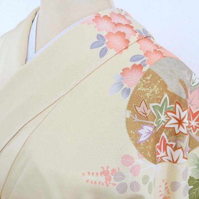 yu.saku2 new goods hand .... gold piece embroidery . attaching thread adhesion tall size * peak finished . can charm spring feeling ~ silk visit wear 1155