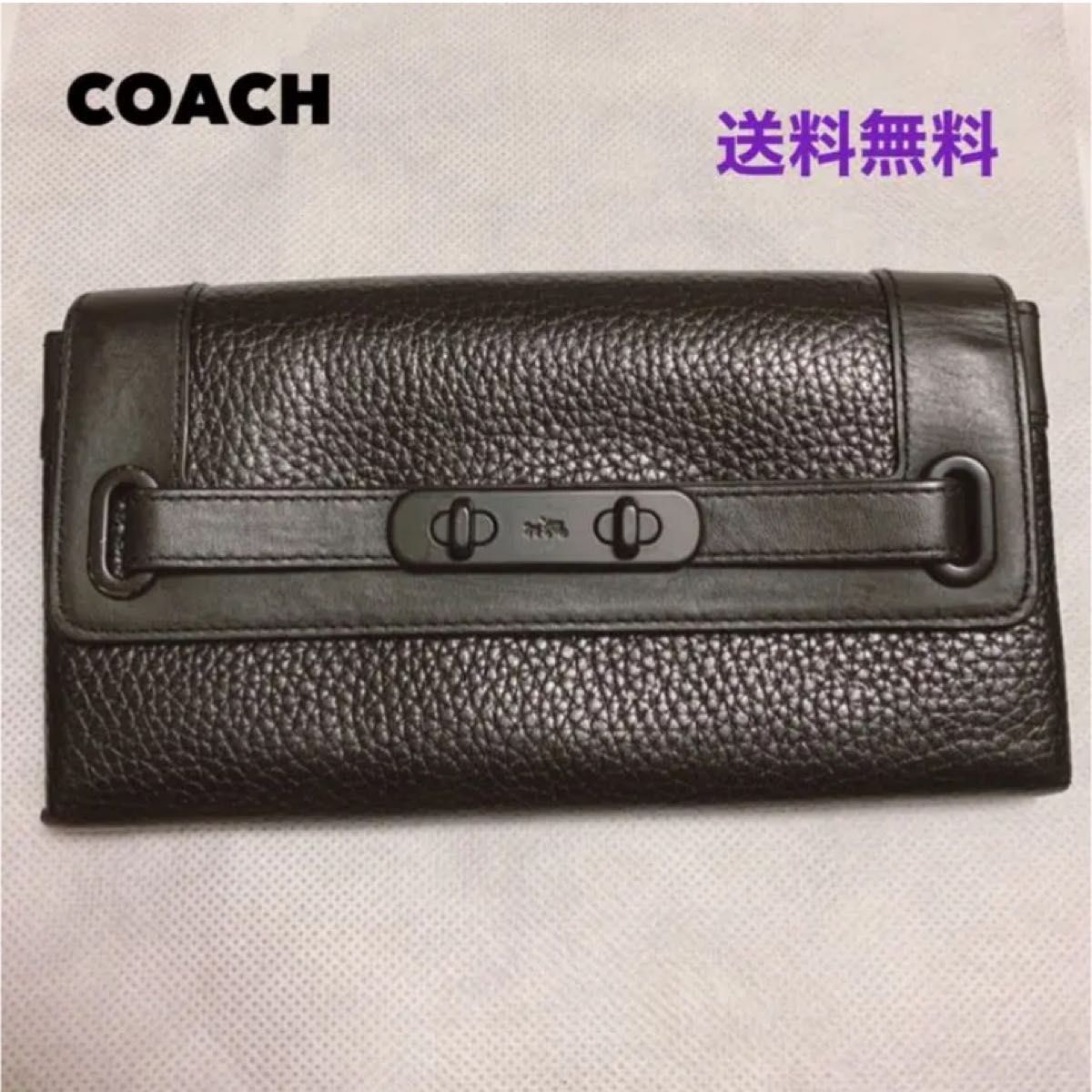最終値下げ・美品 coach コーチ 長財布 レディース ブラック|Yahoo