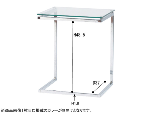 東谷 サイドテーブル ブラック W45×D40×H54.5 PT-15BK ソファ サイド ガラス 硝子 メーカー直送 送料無料_画像2